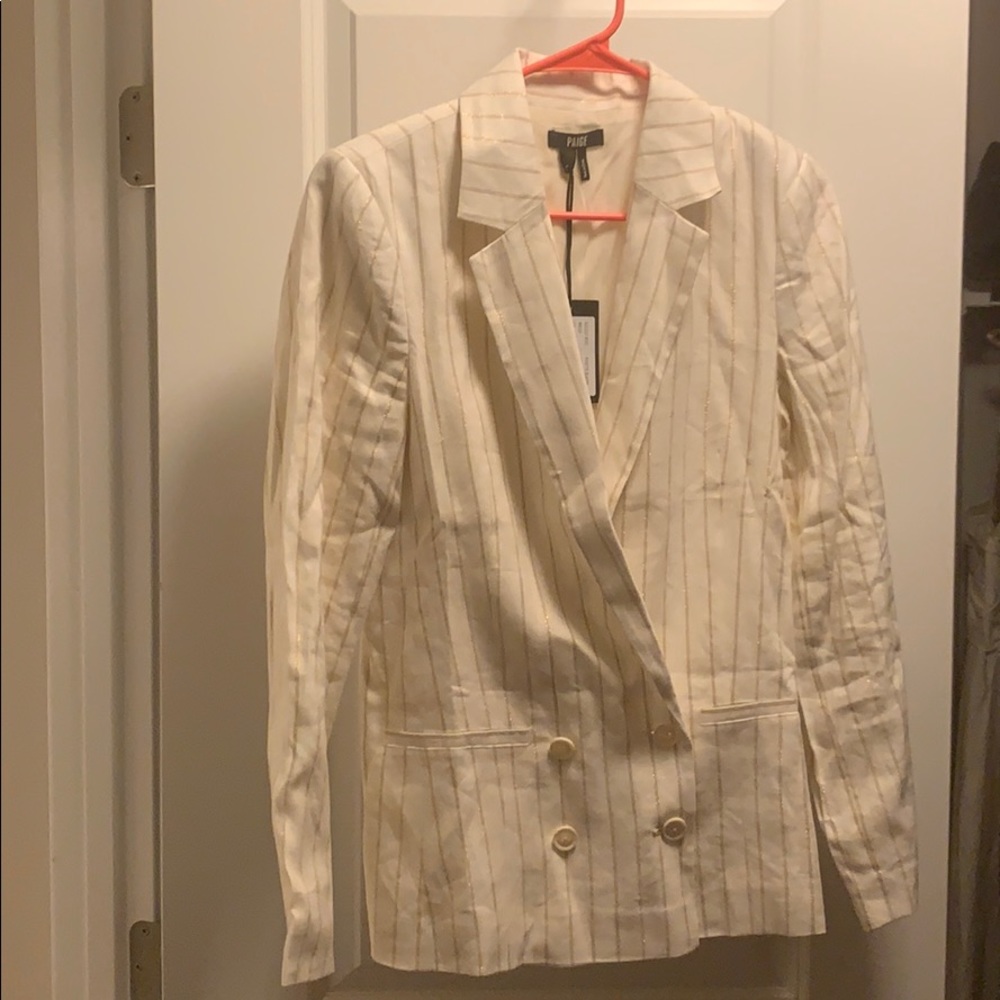 Paige rosette blazer NWT